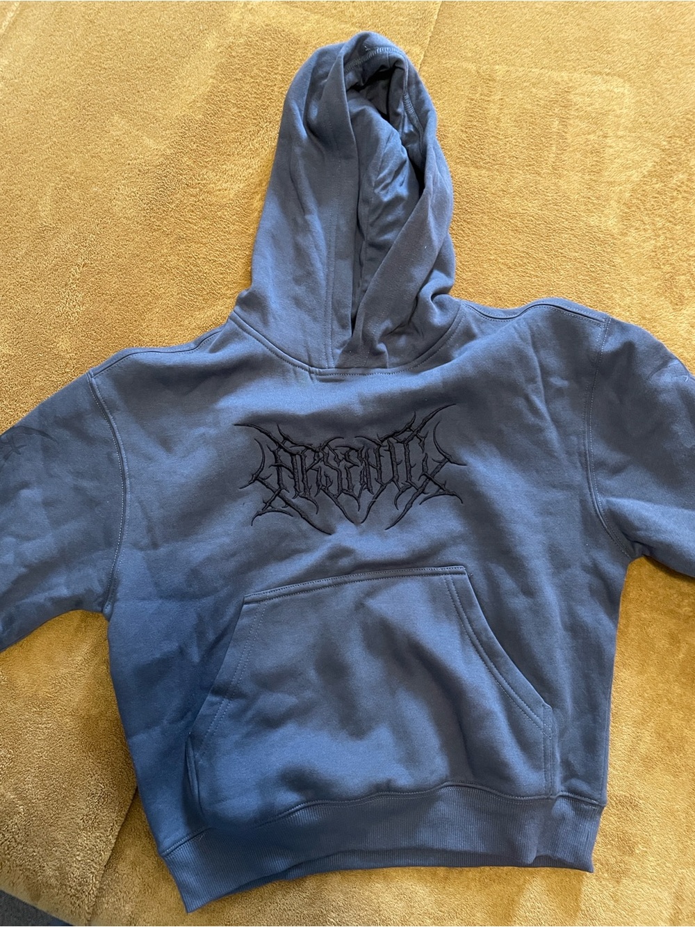 Arsenic blueish grey pullover hoodie